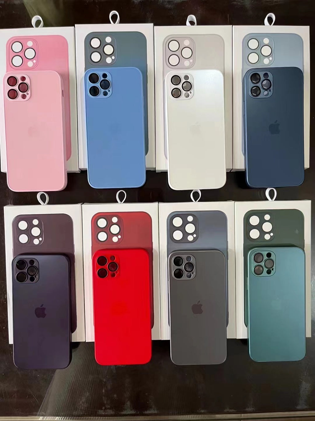 Glass Apple Logo Phone Case